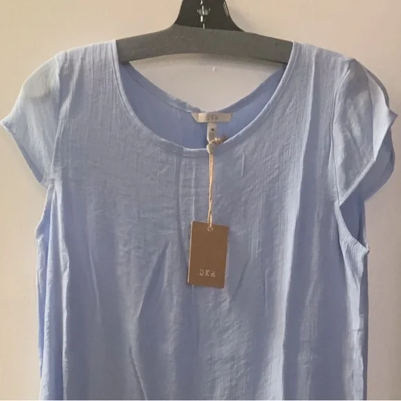 🌟 Dip Dyed Capsleeve Double Layered Dress - Picture 4 of 5